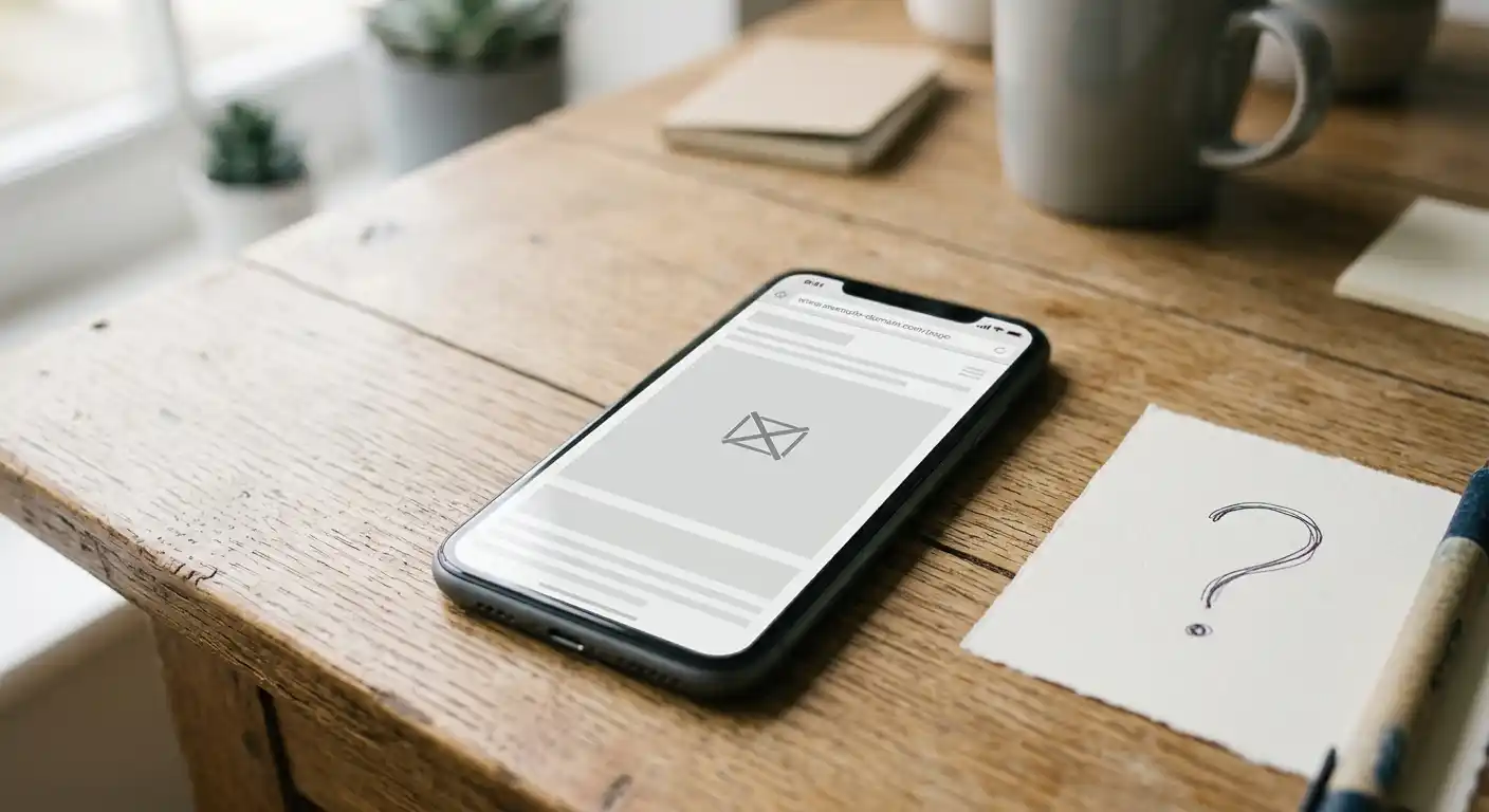 Smartphone zeigt eine Casino-Webseite mit durchgestrichenem Amazon-Logo — klares Stoppschild