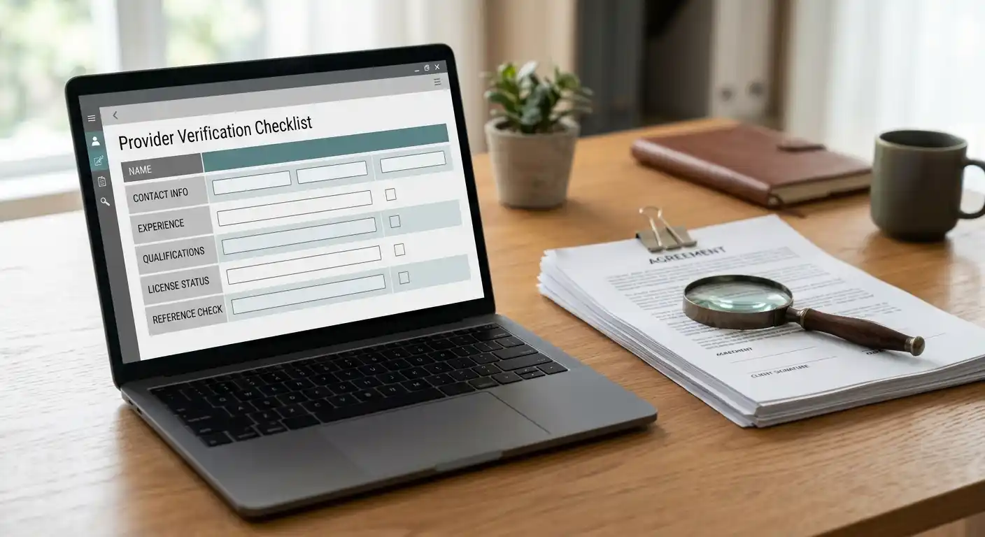 Neutrale Webseite mit Prüffeldern für Betreiber, Lizenz und Auszahlungsbedingungen