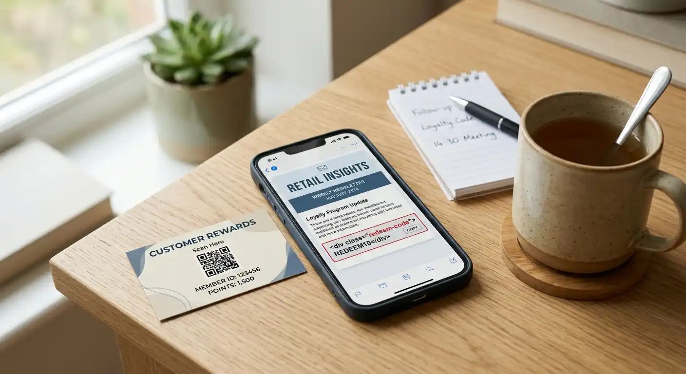 Newsletter-E-Mail und SMS-Benachrichtigung mit Reload-Code und persönlichem VIP-Schlüssel