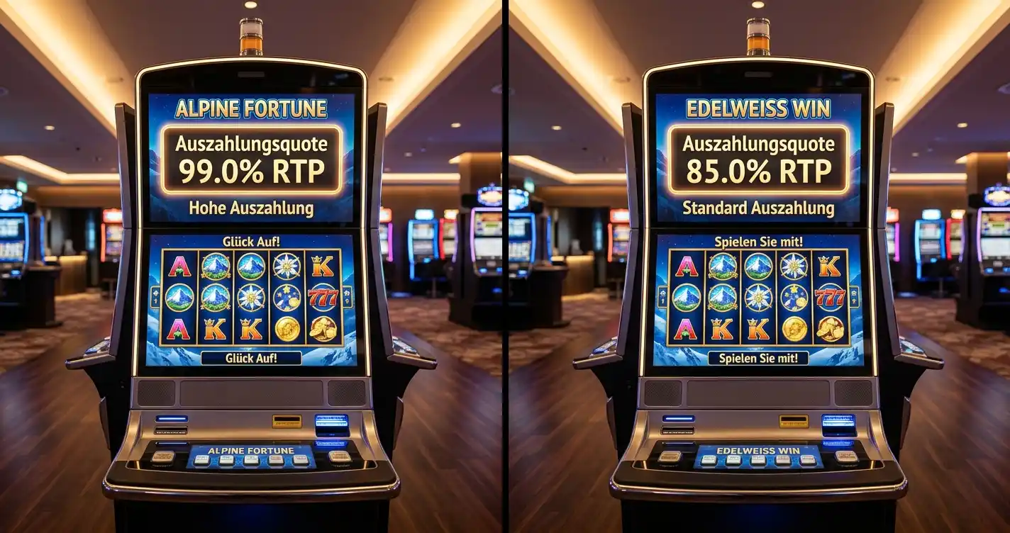 Online Casino Auszahlungsquote Vergleich mit RTP-Prozentsätzen auf Bildschirm