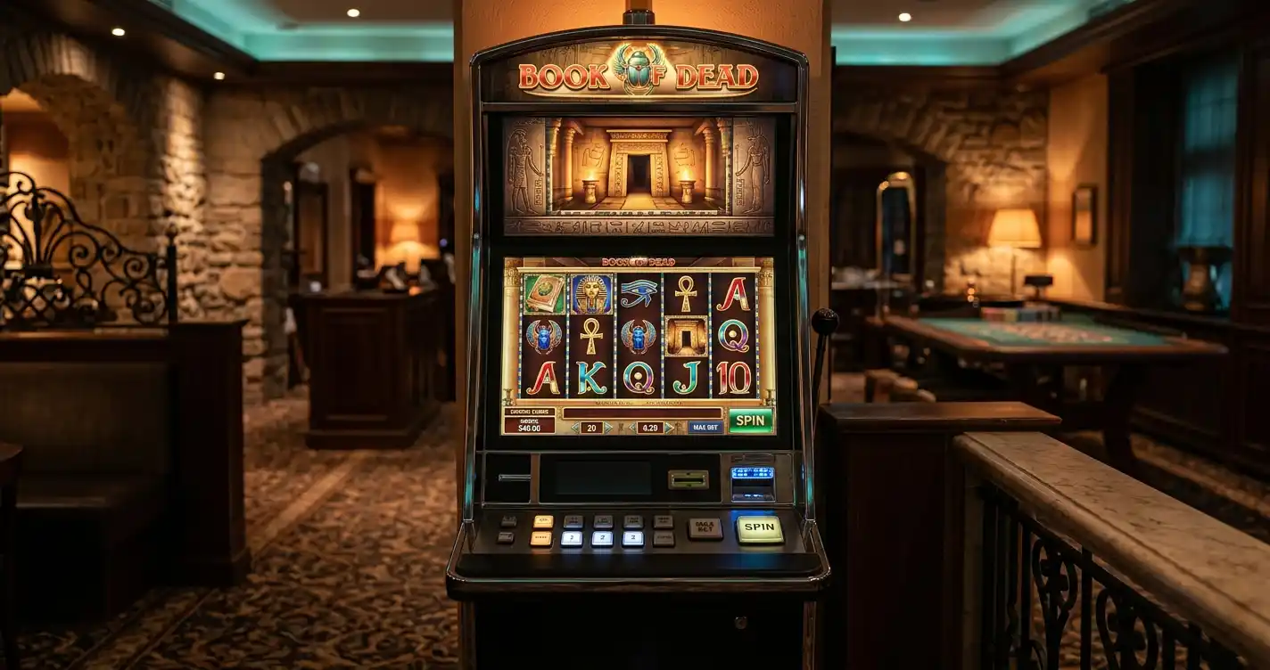 Book of Dead Casino in Österreich mit neutralen Walzen und goldener Abenteuerstimmung