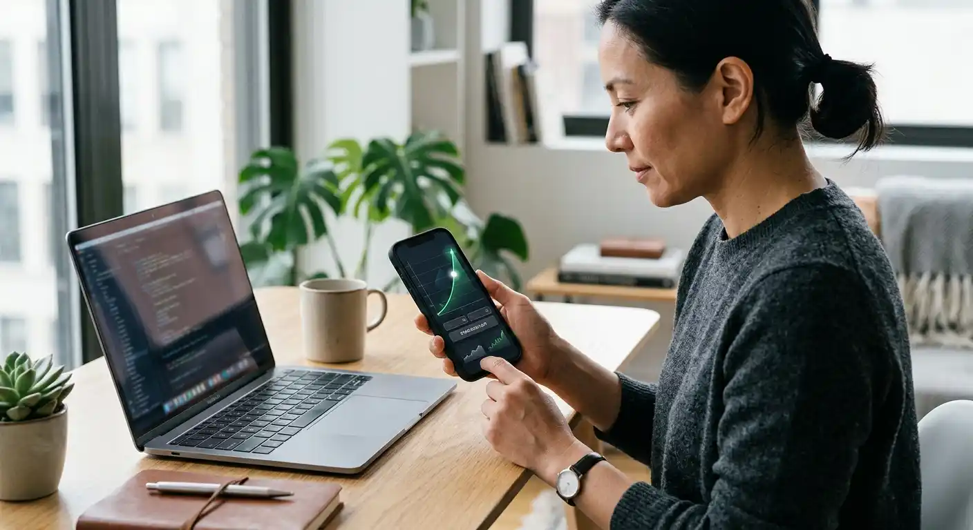 Mobiler Browser mit neutraler Crash-Spieloberfläche im Demo-Modus