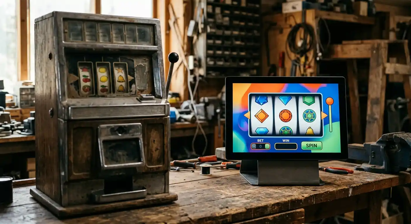 Vom mechanischen Geldspielgerät zum digitalen Merkur-Automaten im Vergleich