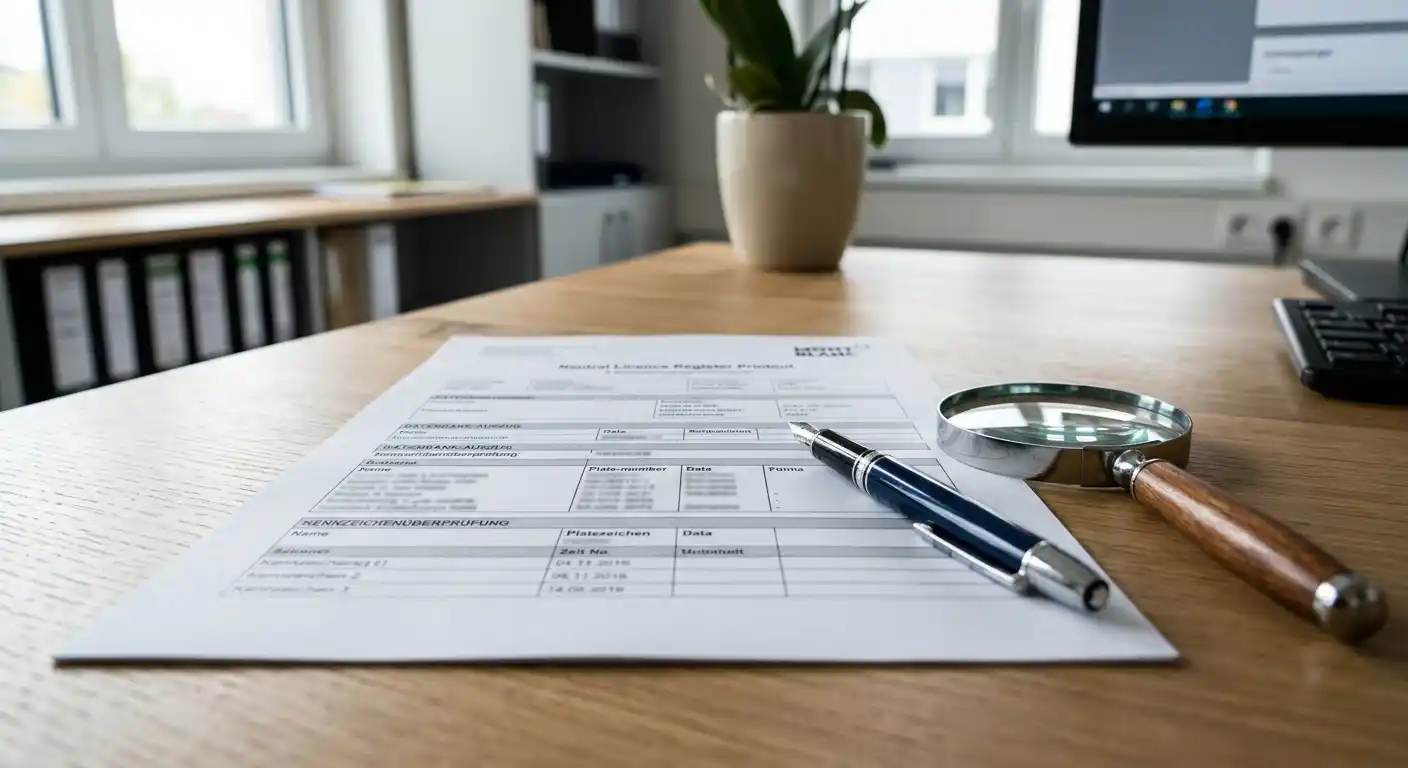 Österreichische Konzession im Register prüfen