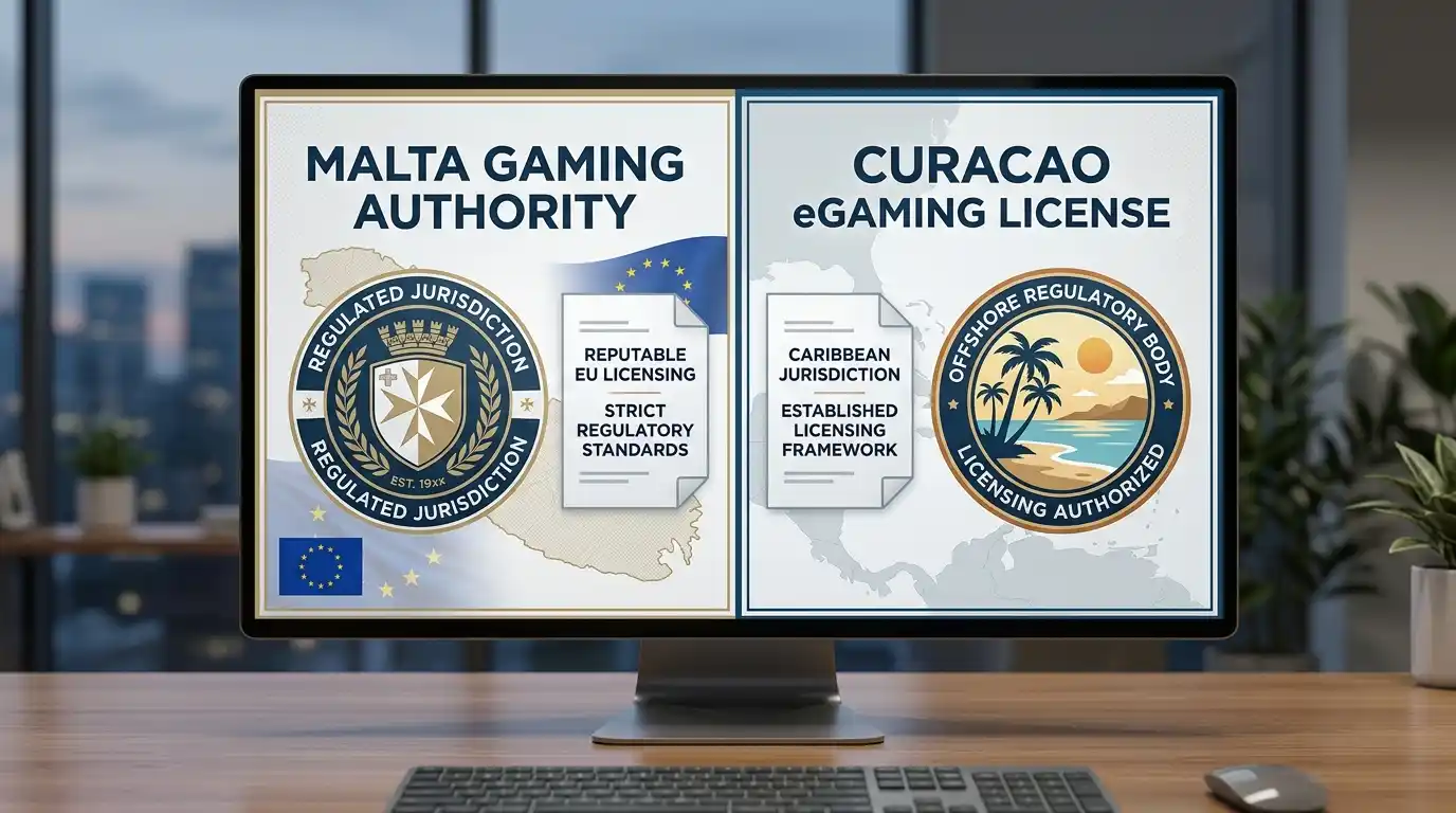 Vergleich Malta Gaming Authority und Curacao eGaming Lizenzen