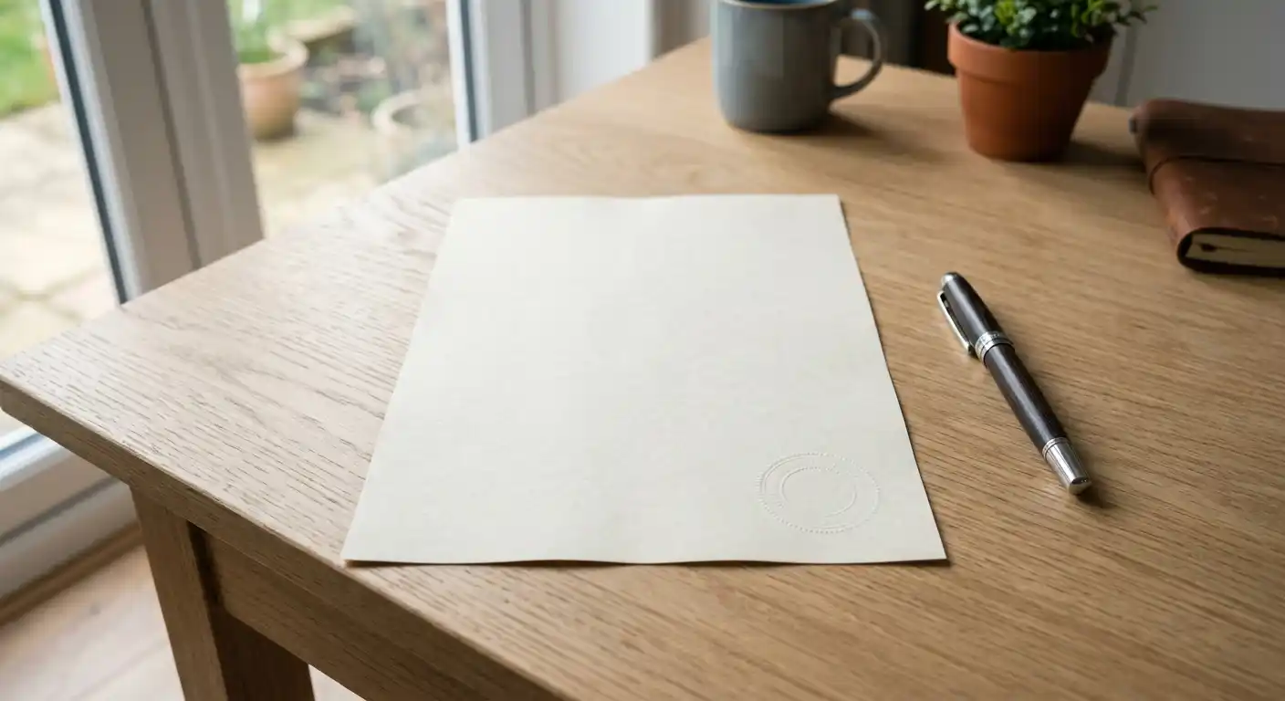 Neutrales Rechtsdokument mit Stempel zum österreichischen Glücksspielrecht