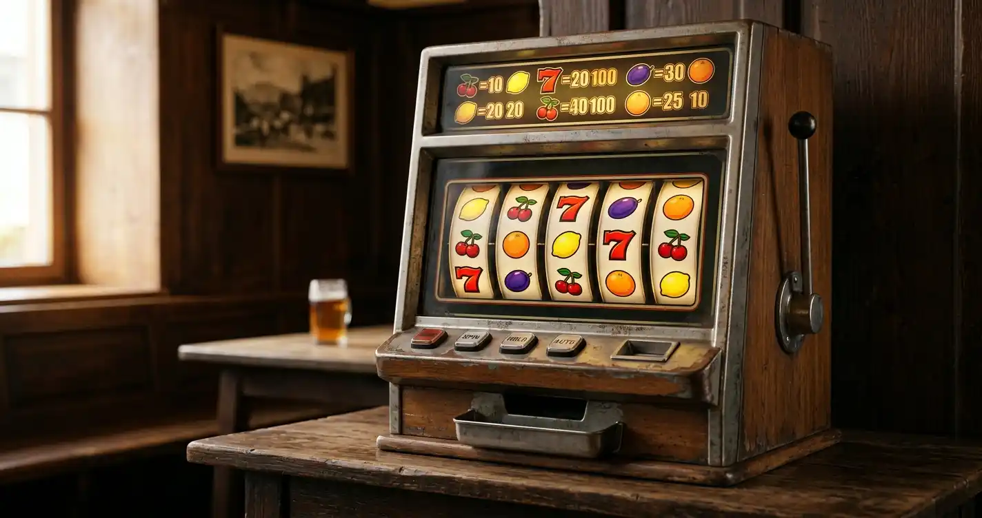 Sizzling Hot Spielautomat mit klassischen Fruchtsymbolen auf fünf Walzen