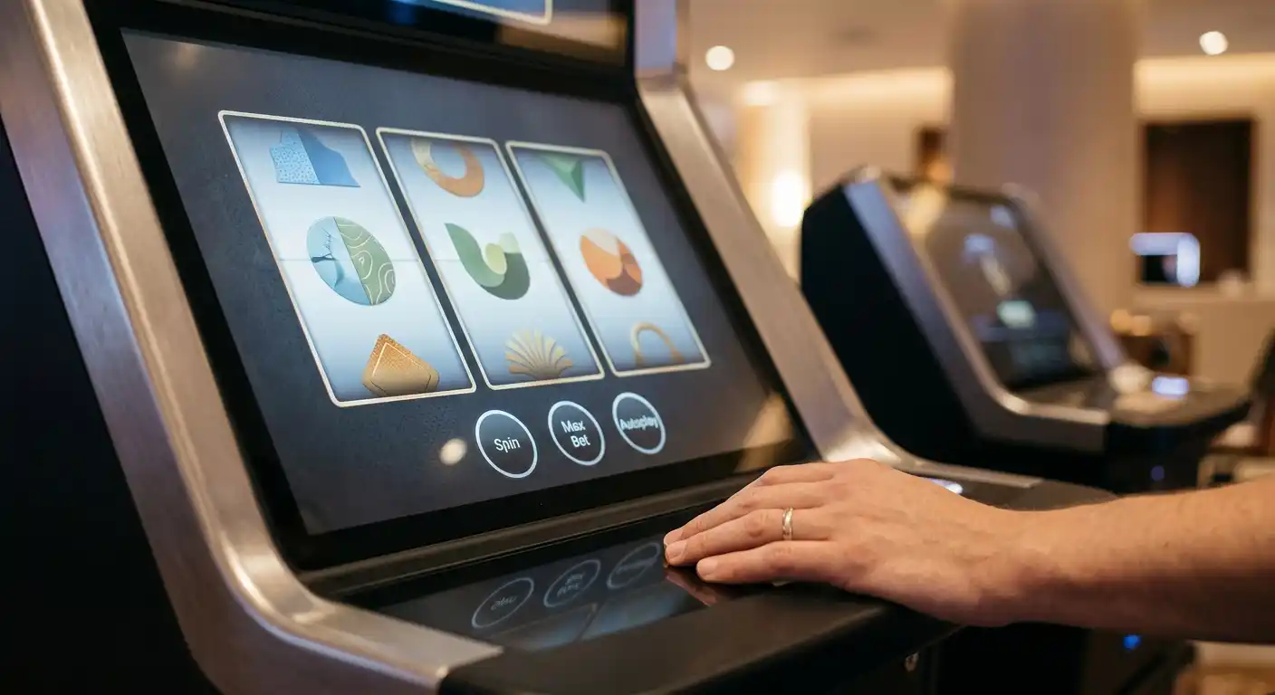 Neutrale Walzen eines Spielautomaten ohne erkennbare Marken