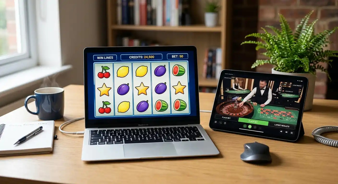 Spielangebot mit Automaten und Live-Tischen in einem Solana Casino