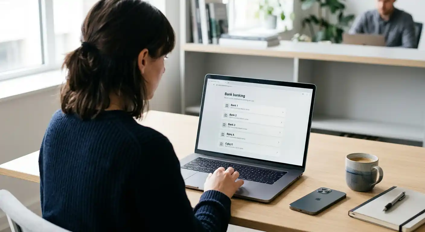 Bankauswahl und Zahlungsfreigabe über eine neutrale Online-Banking-Oberfläche